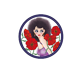 位圖 人物 女人 植物 花朵 免費素材