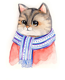 位圖 卡通 卡通動物 貓 免費素材