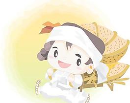 韓國中秋節(jié)圖標(biāo)矢量圖系列二06