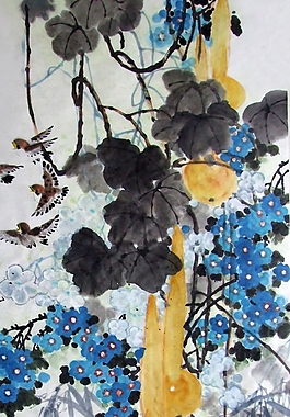 位圖 植物圖案 寫意花卉 花朵 動物 免費素材