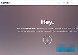 全屏大氣的CSS3動畫HTML5模板