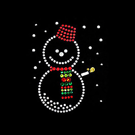 燙鉆 節(jié)日元素 圣誕節(jié) 人物 雪人 免費(fèi)素材