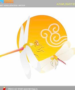 韓國(guó)中秋節(jié)圖標(biāo)矢量圖22