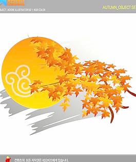 韓國(guó)中秋節(jié)圖標(biāo)矢量圖18
