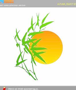 韓國中秋節(jié)圖標矢量圖08