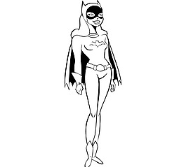 Batgirl logo設計欣賞 Batgirl卡通形象LOGO下載標志設計欣賞
