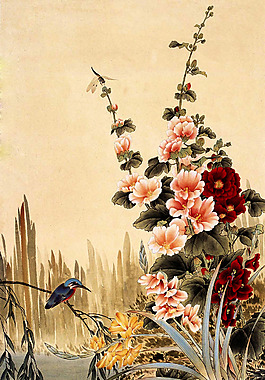 位圖 植物圖案 寫意花卉 花朵 牡丹 免費(fèi)素材