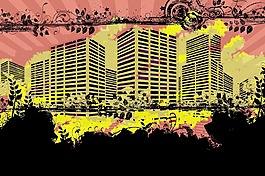 城市垃圾背景
