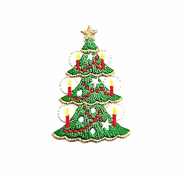 繡花 節(jié)日元素 圣誕節(jié) 圣誕樹 免費(fèi)素材