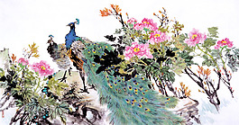 位圖 植物圖案 寫意花卉 花朵 牡丹 免費素材