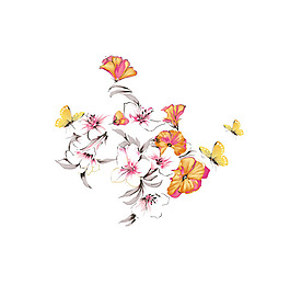 位圖 psd 花朵 動(dòng)物 蝴蝶 免費(fèi)素材