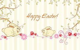 春天背景矢量插畫