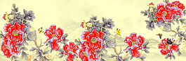 位圖 植物圖案 寫意花卉 花朵 牡丹花 免費素材