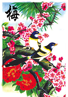 位圖 植物圖案 寫意花卉 花朵 超高清 免費(fèi)素材