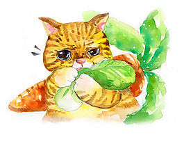 位圖 卡通 卡通動物 貓 免費素材