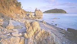 海岛礁石图片