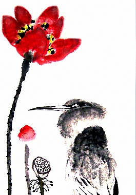 位圖 植物圖案 寫意花卉 花朵 荷花 免費(fèi)素材