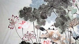 位圖 植物圖案 寫意花卉 花朵 荷花 免費素材