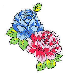 位圖 植物圖案 寫意花卉 花朵 牡丹花 免費素材