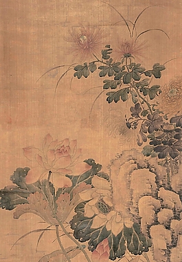 位圖 植物圖案 寫意花卉 花朵 荷花 免費素材