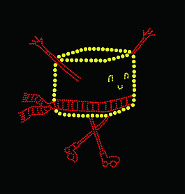 燙鉆 生活元素 箱子 擬人 免費(fèi)素材