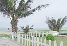 月亮灣海邊風(fēng)景圖片