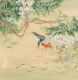 位圖 植物圖案 寫意花卉 花朵 動物 免費素材