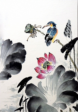 位圖 植物圖案 寫意花卉 花朵 荷花 免費(fèi)素材