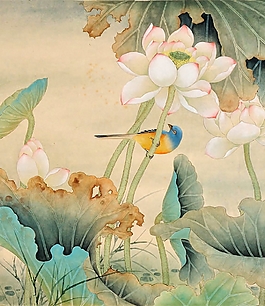 位圖 植物圖案 寫意花卉 花朵 荷花 免費(fèi)素材