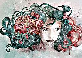 位圖 插畫 插畫師 marineloup 人物 免費素材