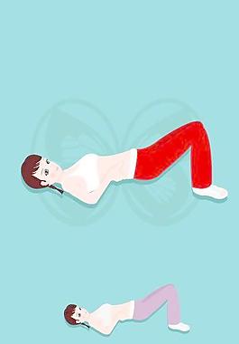 韓國(guó)運(yùn)動(dòng)健身美女矢量圖039
