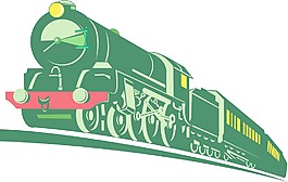 老式蒸汽火车机车