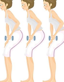 韓國運動健身美女矢量圖031