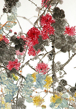 位圖 植物圖案 寫意花卉 花朵 牡丹 免費素材