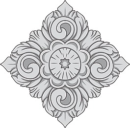 舊貨花卉矢量元素
