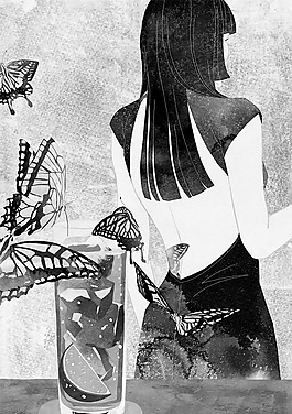 位圖 藝術(shù)效果 手繪 人物 女人 免費素材