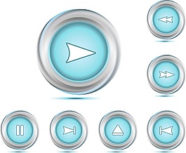 矢量媒體導(dǎo)航按鈕