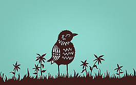 位圖 插畫(huà) 動(dòng)物 鳥(niǎo) 植物 免費(fèi)素材