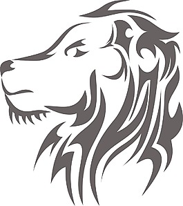 與獅子頭部落矢量元素