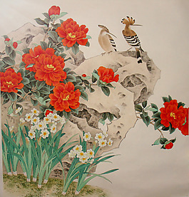位圖 植物圖案 寫(xiě)意花卉 花朵 牡丹 免費(fèi)素材
