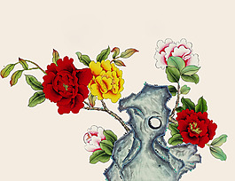 位圖 植物圖案 寫意花卉 花朵 超高清 免費(fèi)素材