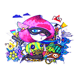 位圖 插畫 插畫師 saycr 沈陽 免費素材