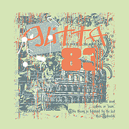 印花矢量圖 街頭潮流 建筑 樓房 文字 免費素材