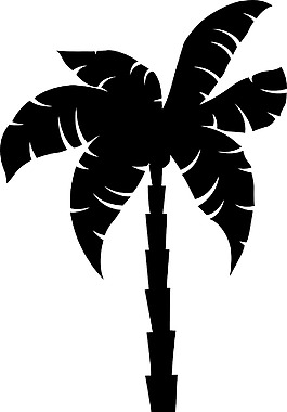 向量的棕榈树