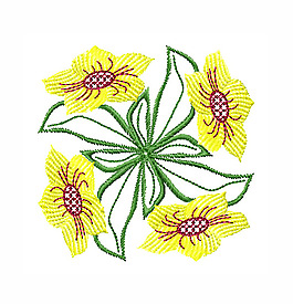 繡花 植物 花朵 免費素材