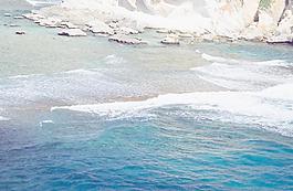 海水礁石图片