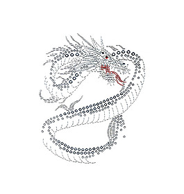 燙鉆 動(dòng)物 龍 免費(fèi)素材