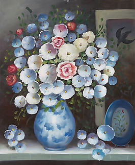 位圖 植物圖案 寫意花卉 花朵 免費(fèi)素材