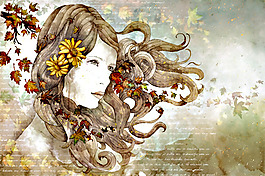 位圖 插畫 插畫師 marineloup 人物 免費素材