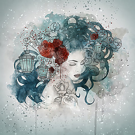 位圖 插畫 插畫師 marineloup 人物 免費素材